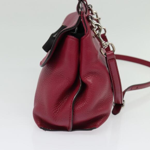 GUCCI Bamboo Daily Hand Bag Leather Pink Silver - Picture 5 of 16